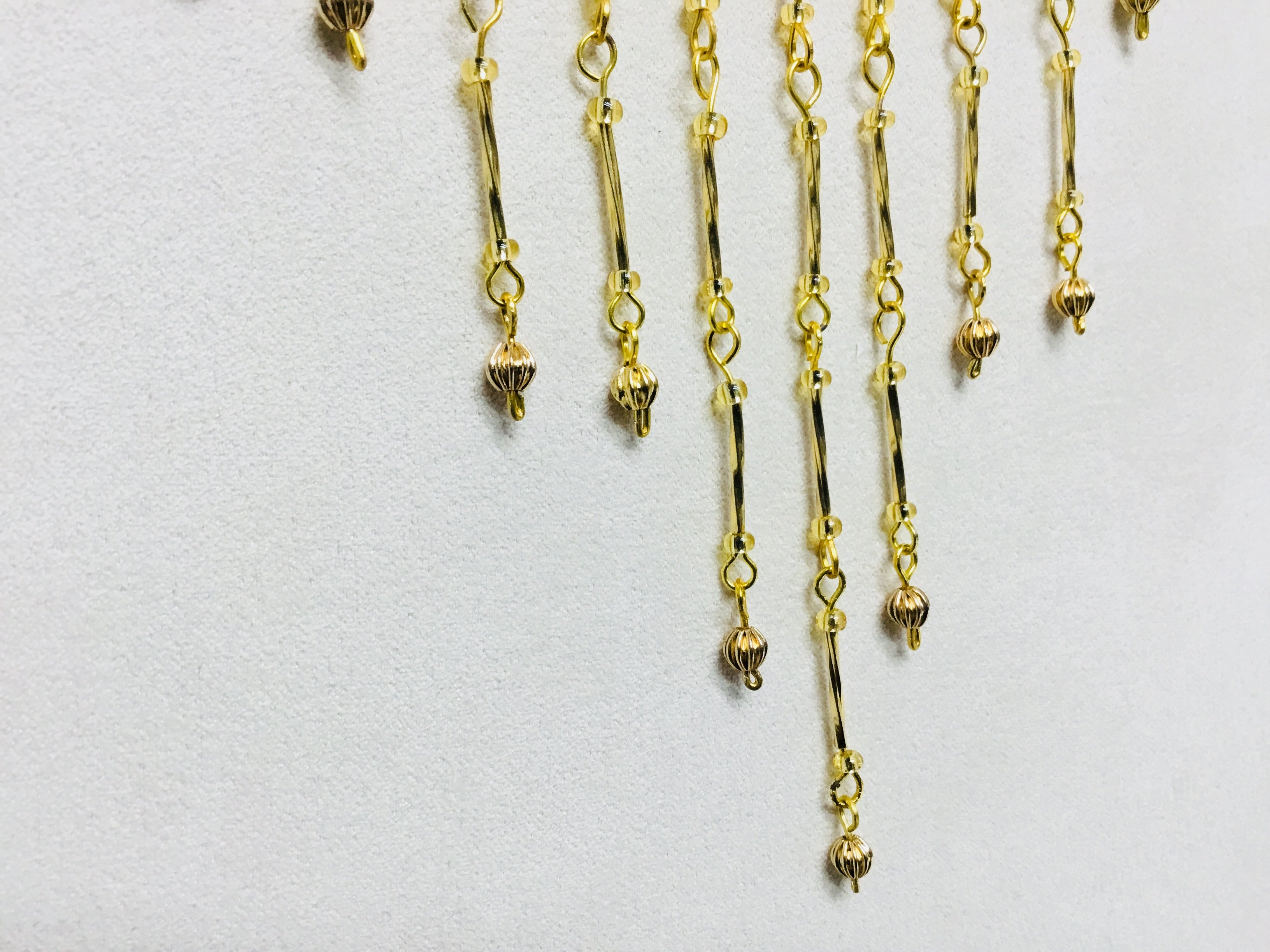 Gold Cascading Fringe Necklace