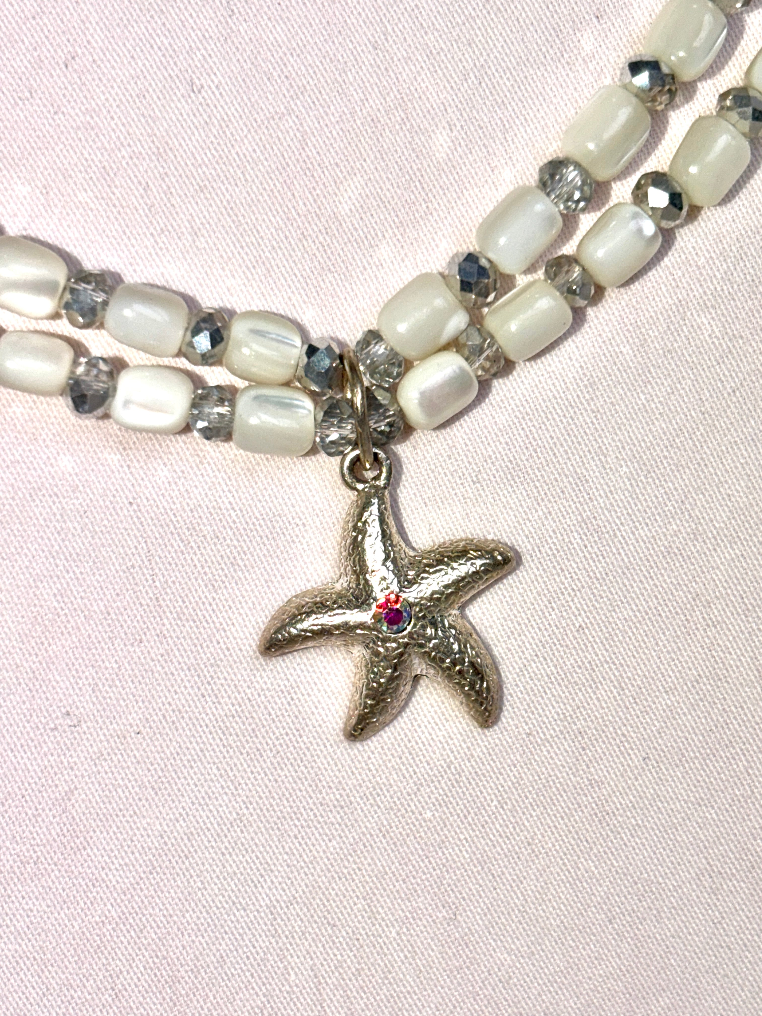 Double Strand Starfish Necklace