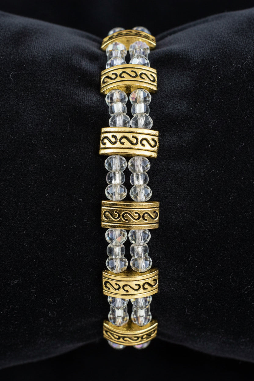 Iridescent Crystal Boho Bracelet